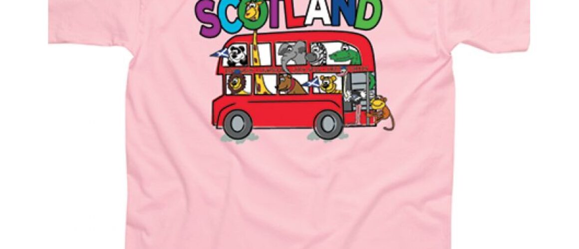 Scotland Animal Bus Children's T-Shirt