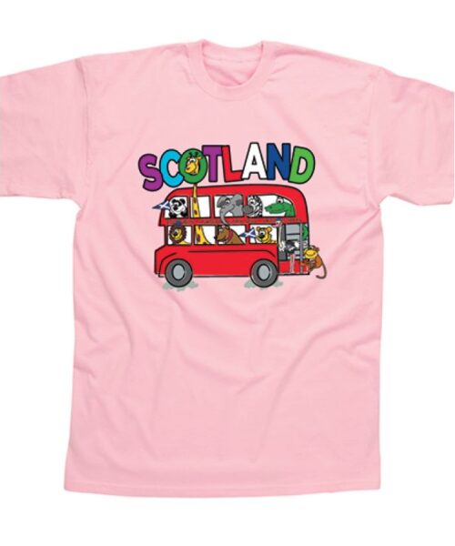 Scotland Animal Bus Children's T-Shirt