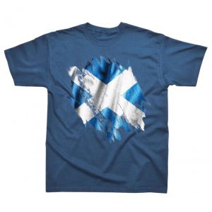 Scotland Cloud Flag T-Shirt - L