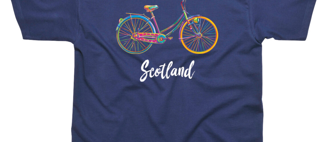 Scotland Bicycle T-Shirt