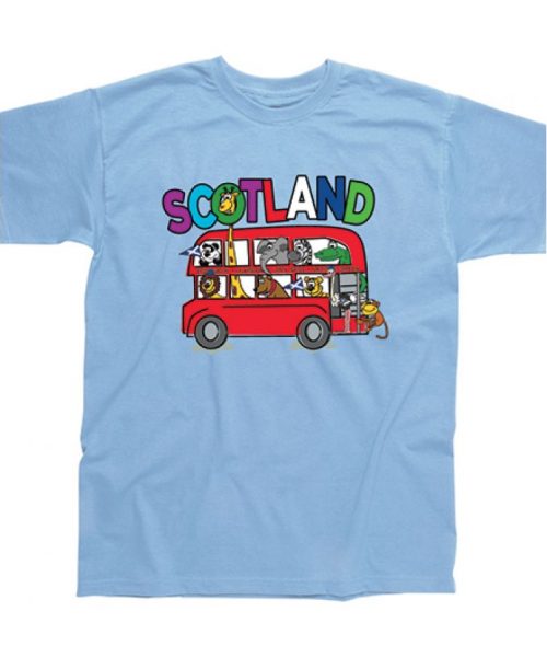 Scotland Animal Bus Children's T-Shirt