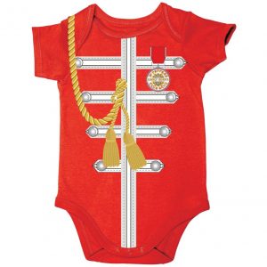 Red Sgt Pepper Uniform Bodysuit - 3-6m