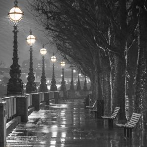 London Street Lights Postcard