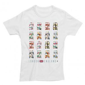 Multi Buses Ladies Fitted T-Shirt - L