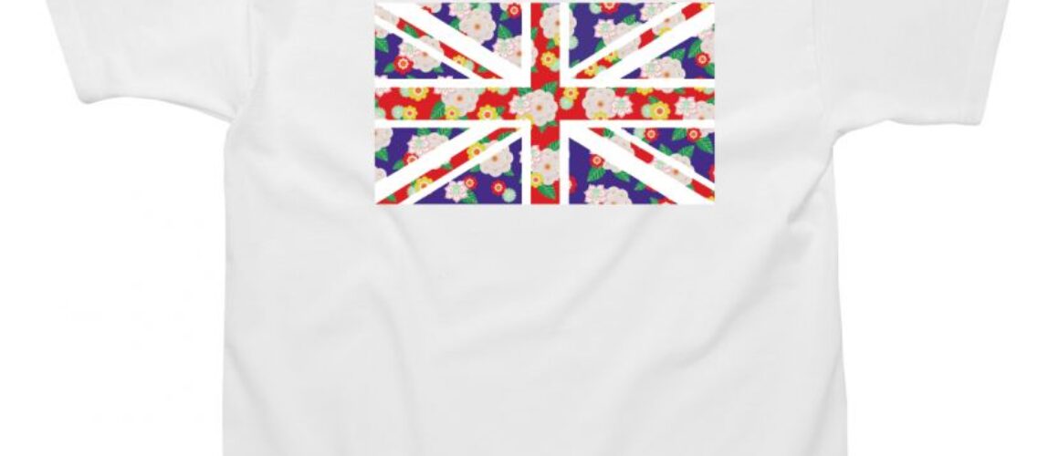 UNION JACK FLOWERS CHILDREN'S T-SHIRT