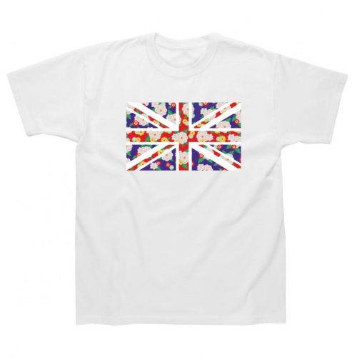 UNION JACK FLOWERS CHILDREN'S T-SHIRT