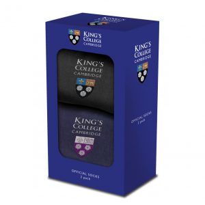 King's College Embroidered Men's Socks Set
