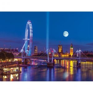 Moon Over London Postcard