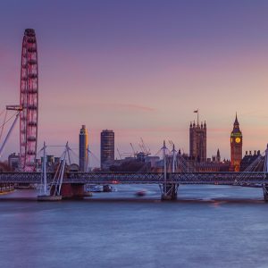 London Eye Daybreak Postcard