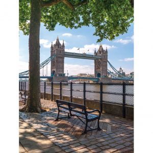Tower Bridge Bench Postcard