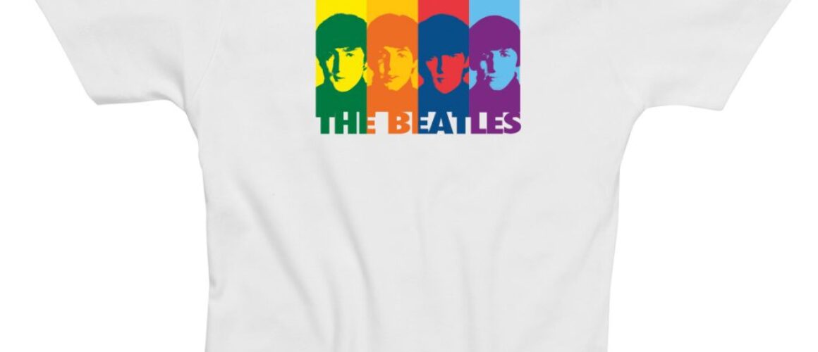 Retro Rainbow Skinny Fit Ladies T-Shirt