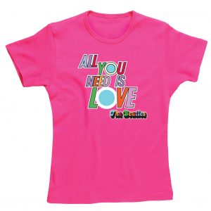 All You Need Is Love Skinny Fit Ladies T-Shirt - S