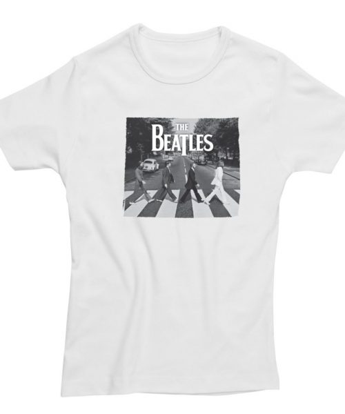 Abbey Road B&W Skinny Fit Ladies T-Shirt
