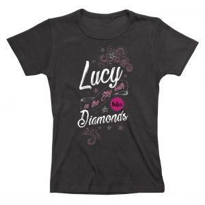 Lucy in the Sky with Diamonds Ladies Fitted T-S - L