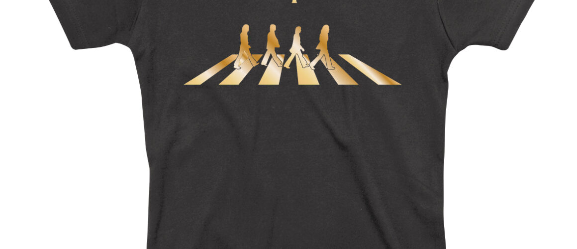 Abbey Road Gold Ladies Fitted T-Shirt