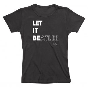 Let It Beatles Ladies Fitted T-Shirt - S