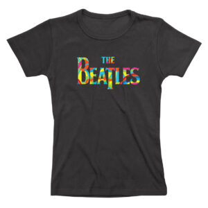 Beatles Rainbow Logo Fitted T-Shirt - S