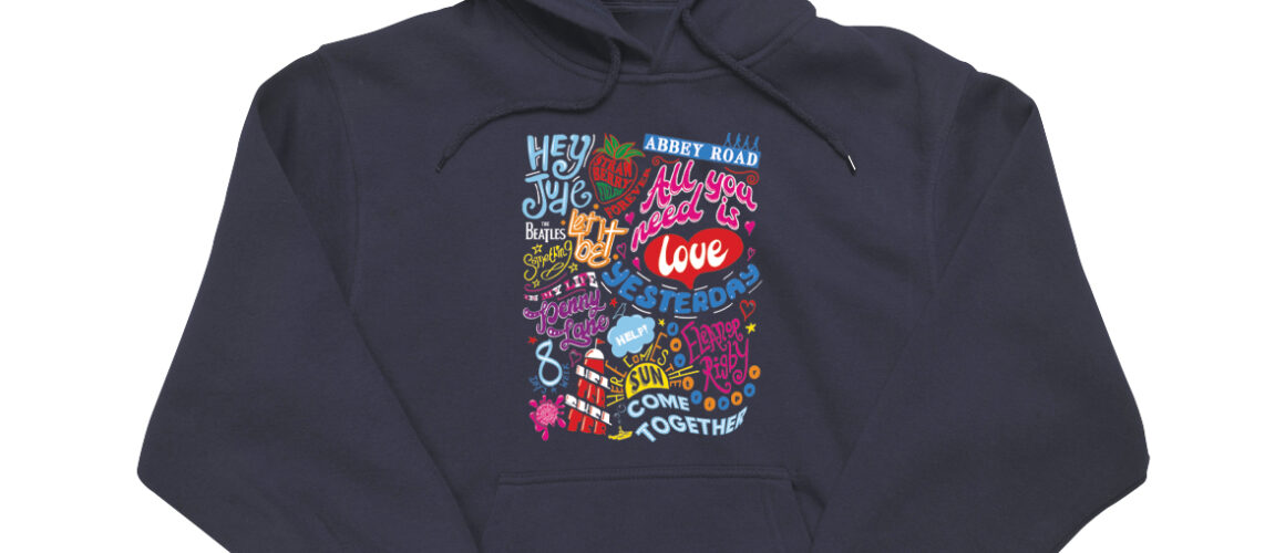 Beatles Song Titles Hoody