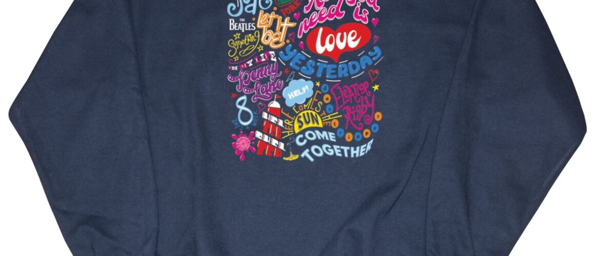 Beatles Song Titles Sweatshirt