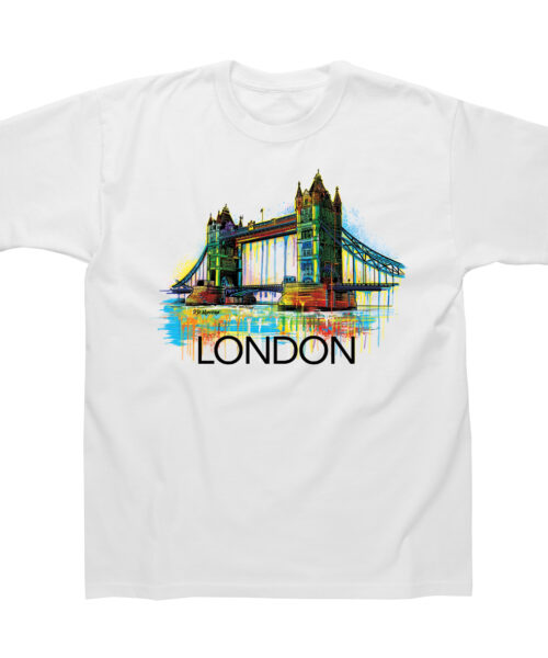 Tower Bridge Drip Art T-Shirt