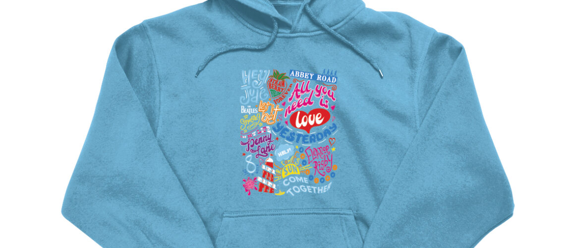 Beatles Song Titles Hoody