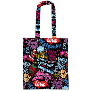 Beatles Song Titles Tote Bag