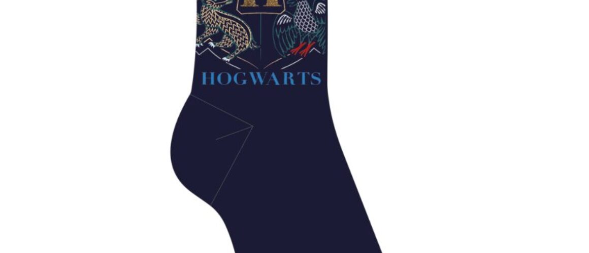 Hogwarts Crest Glitter Ladies Socks