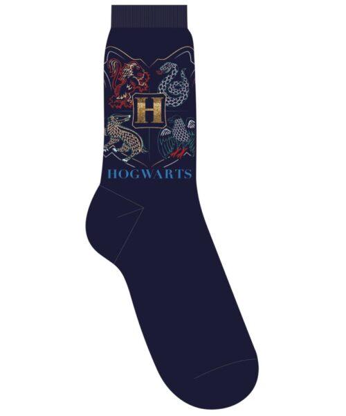 Hogwarts Crest Glitter Ladies Socks