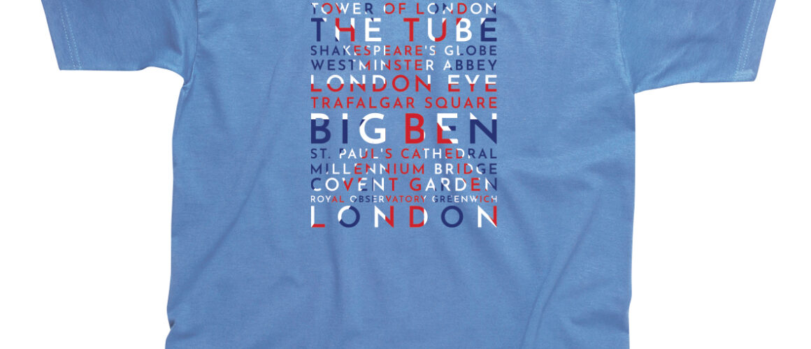 London Flag Word T-Shirt