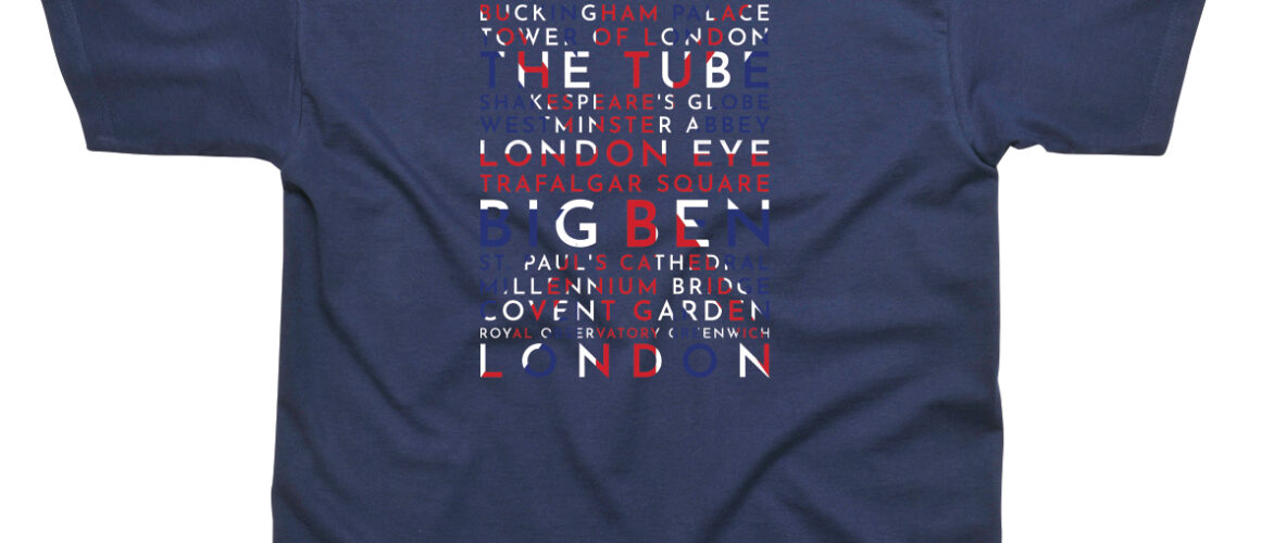 London Flag Word T-Shirt