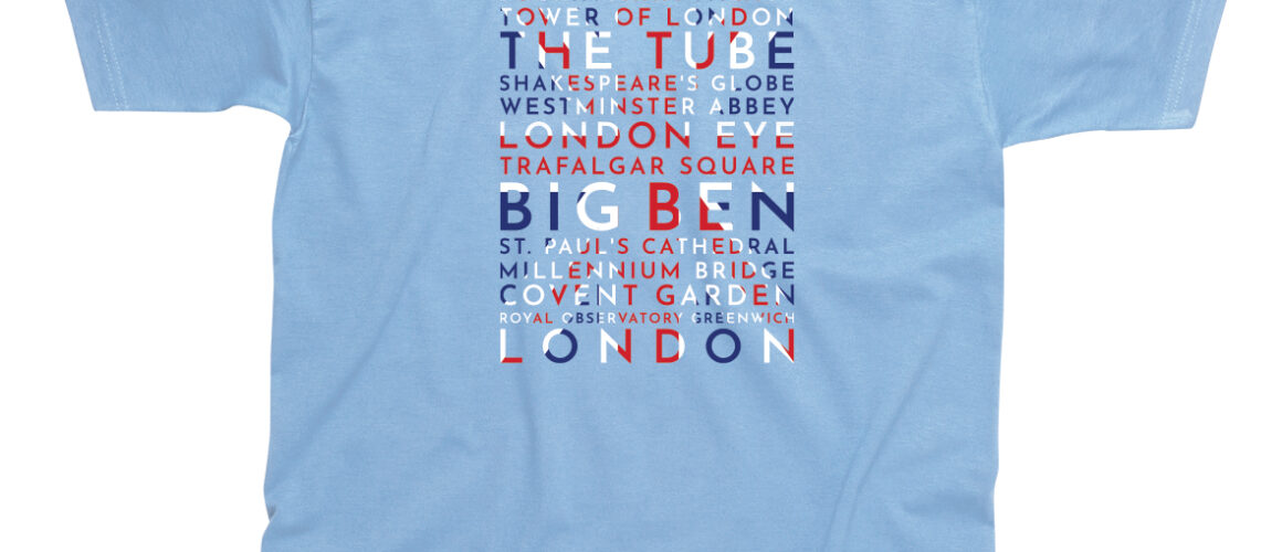 London Flag Word Children's T-Shirt