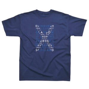 Scotland Flag Word T-Shirt