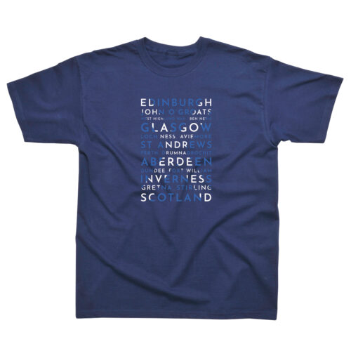 Scotland Flag Word T-Shirt