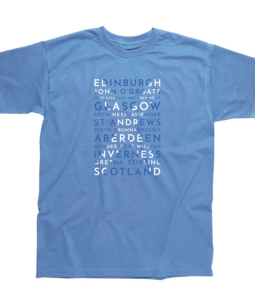 Scotland Flag Word T-Shirt
